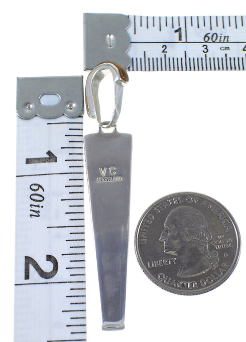 Genuine Sterling Silver Multicolor Pendant EX41242